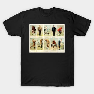 Vintage Copes Cigarette Cards Golf Print T-Shirt